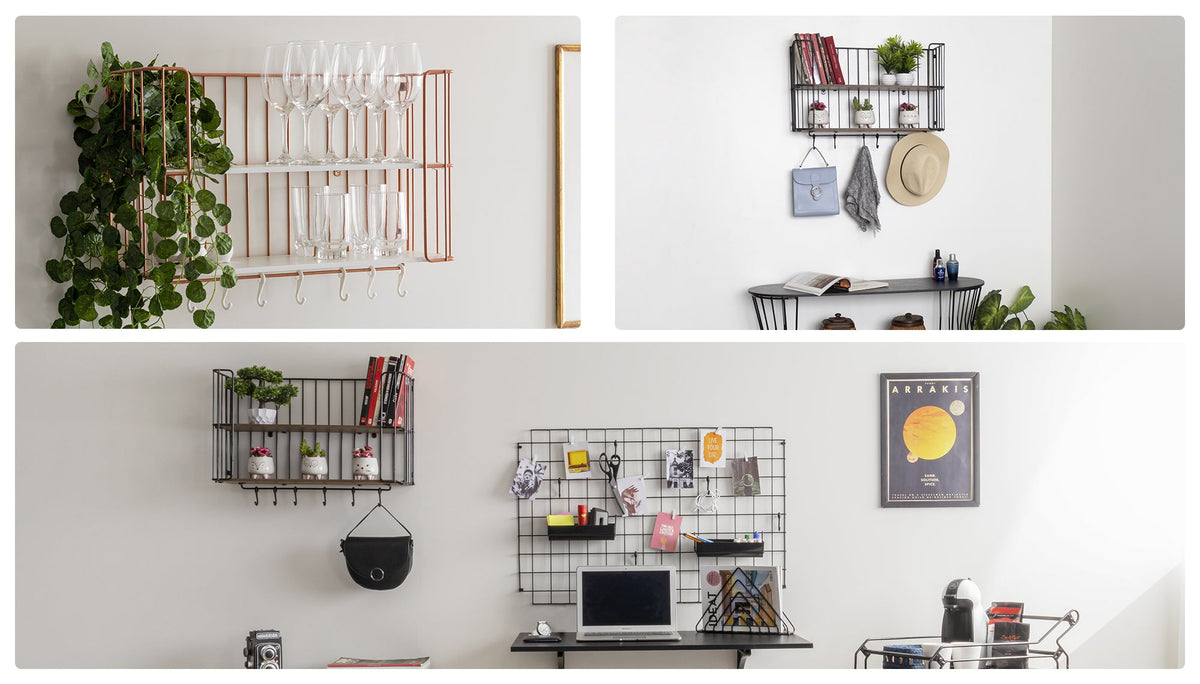 Prateleiras Multiuso: Para organizar sala, quarto e home office