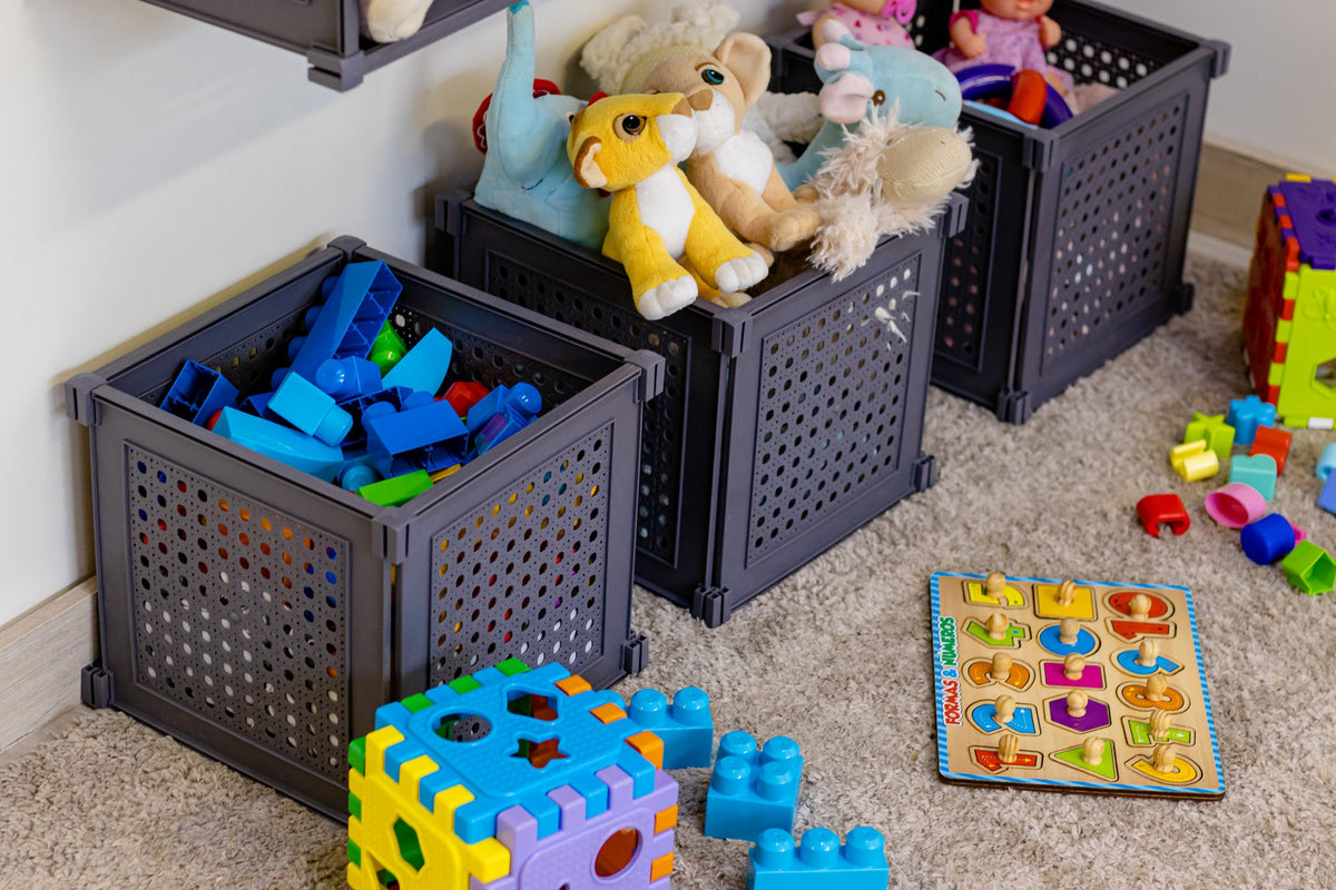 +20 Dicas para organizar<br>brinquedos e livros infantis