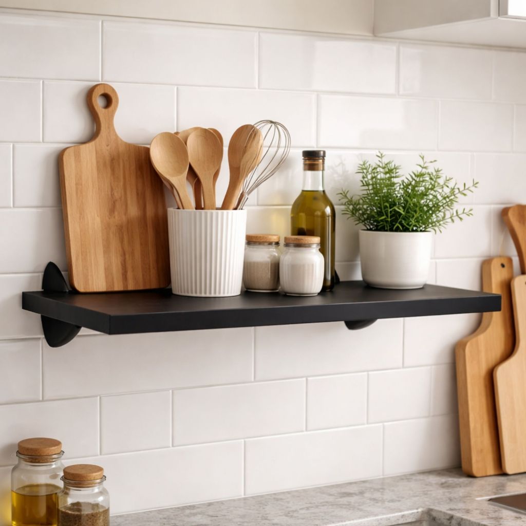 Prateleira de Parede Multiuso Decorativa 36cm – Organizador Moderno para Sala, Quarto, Cozinha, Banheiro e Escritório
