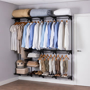 Armário Multiuso Closet Aberto Parede Casal Aramado kit 48
