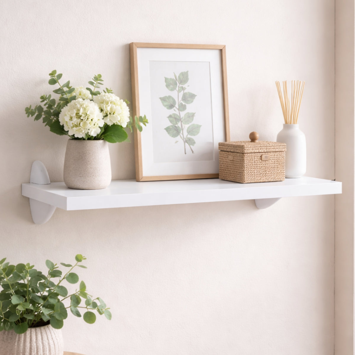 Prateleira de Parede Multiuso Decorativa 36cm Organizador Moderno para Sala, Quarto, Cozinha, Banheiro e Escritório