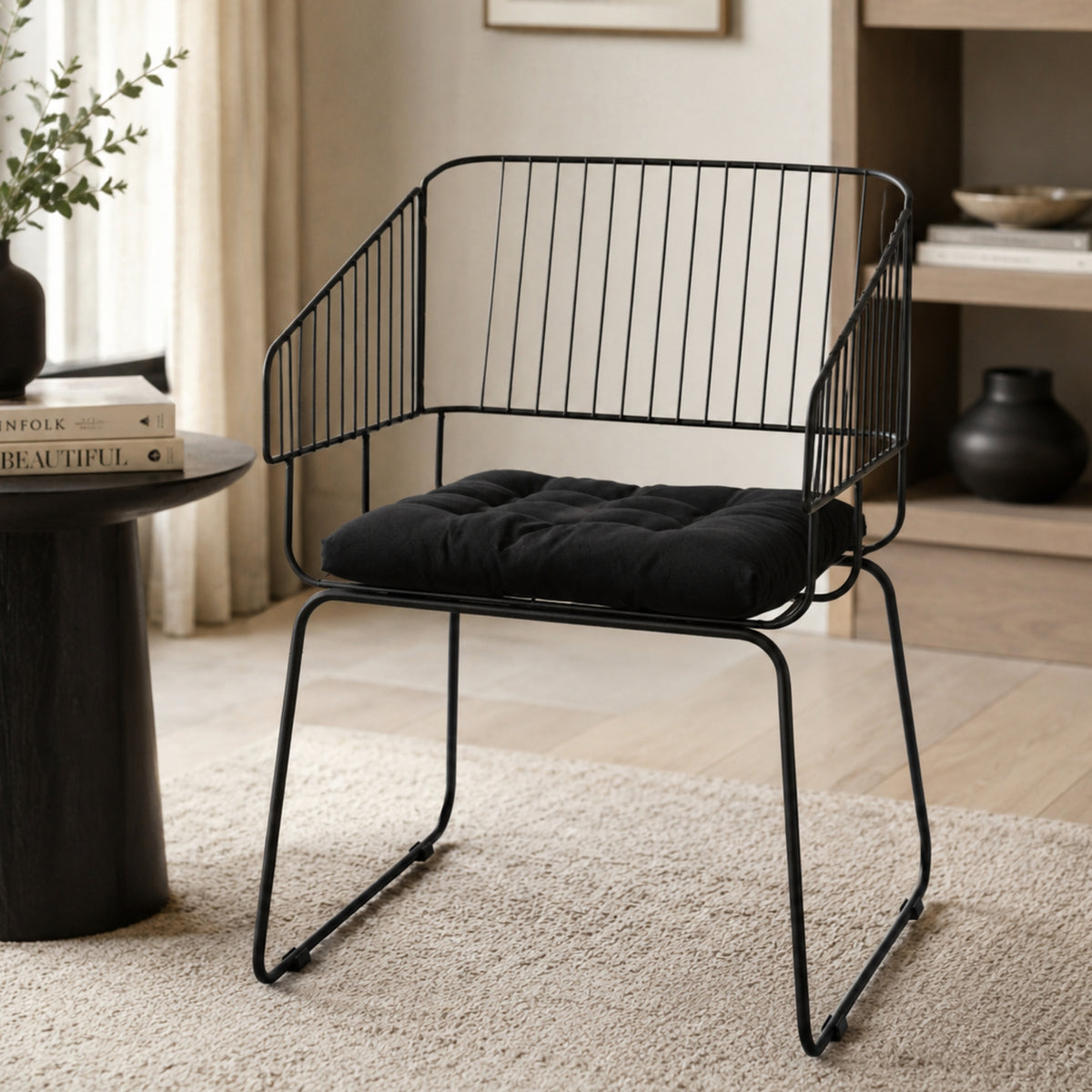Cadeira de Jantar Top Design Industrial Aço Aramado Country