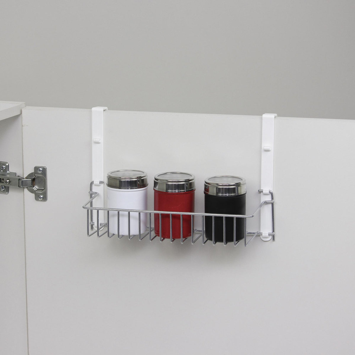 Suporte Ajustável para Porta de Armário Organizador Multiuso Cozinha