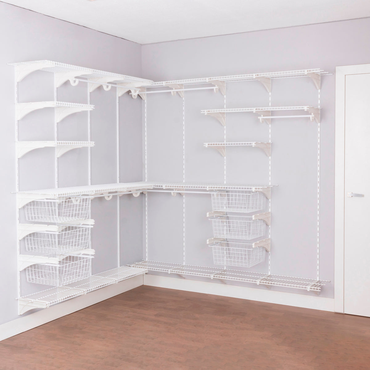 Armário Multiuso Closet Aberto Parede Casal Aramado kit 51
