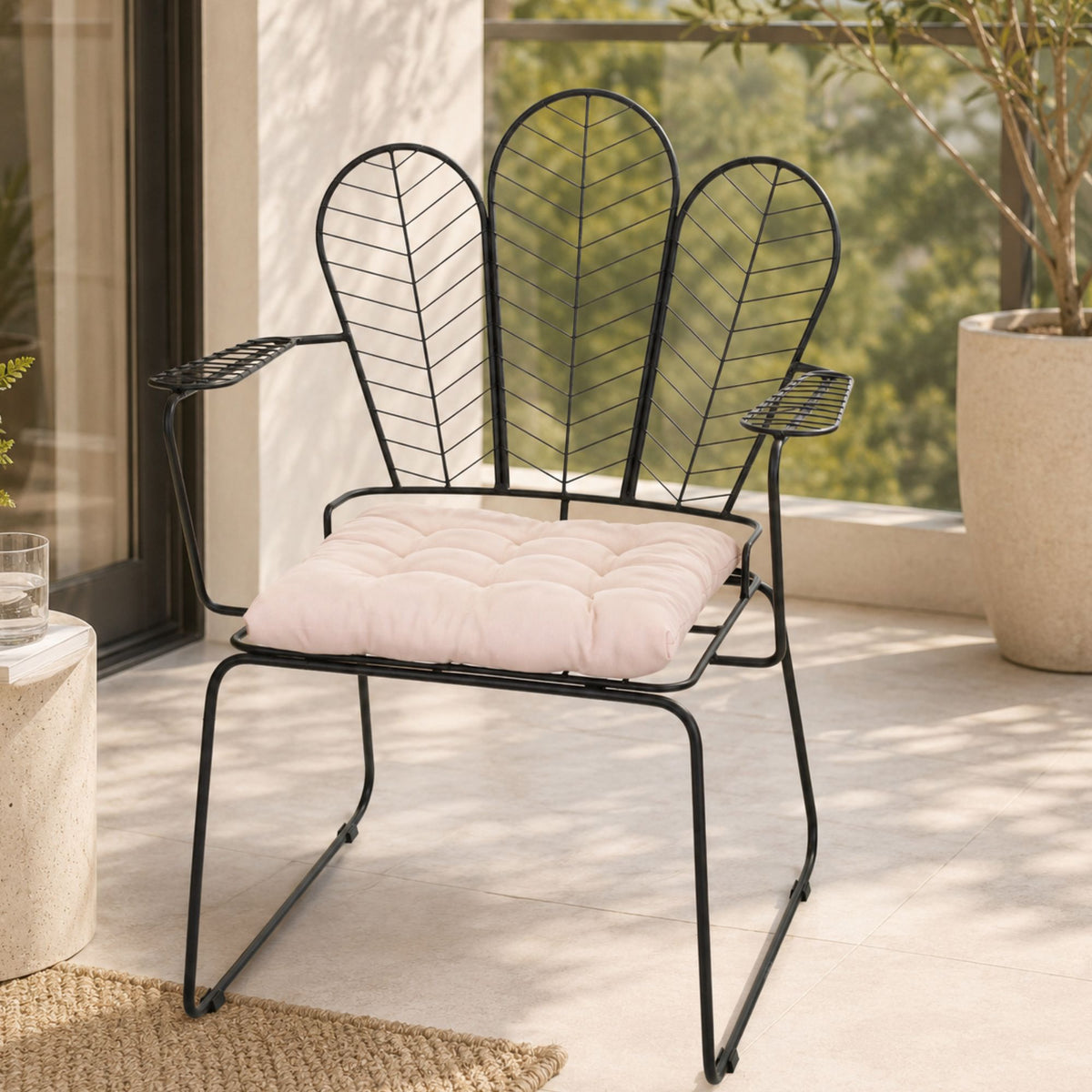Cadeira de Jantar Top Design Industrial Aço Aramado Tree