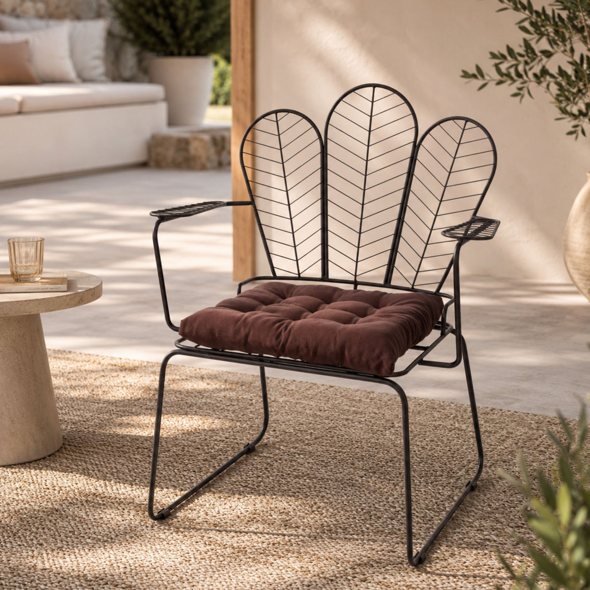 Cadeira de Jantar Top Design Industrial Aço Aramado Tree