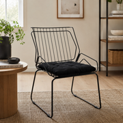 Cadeira de Jantar Top Design Industrial Aço Aramado Tron