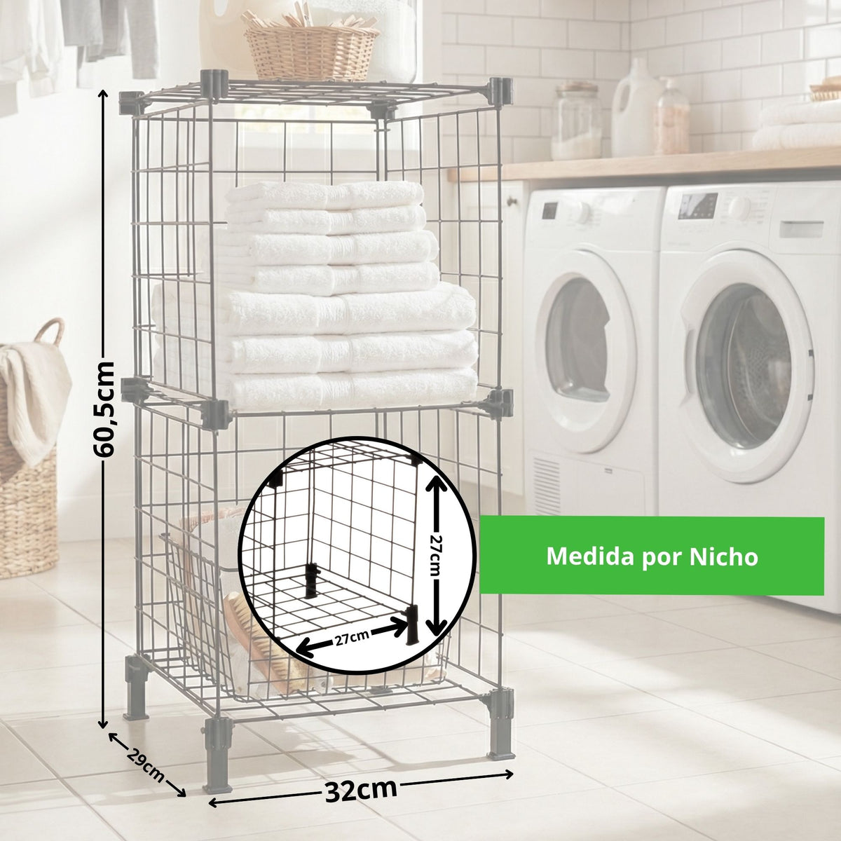 Nicho Aramado Duplo de Organização