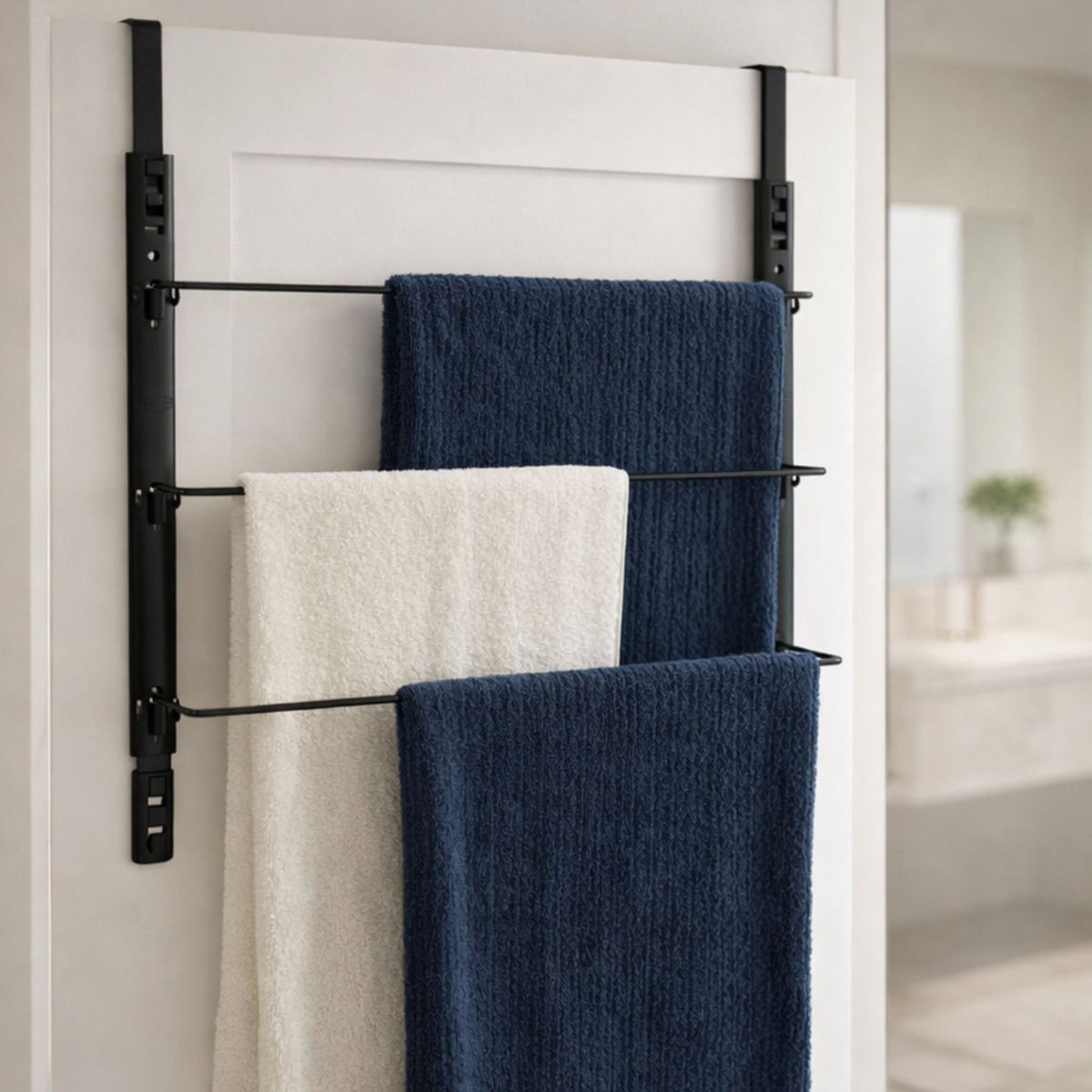 Porta Toalha de Porta Toalheiro Vertical Sem Furar para Banheiro, Lavabo e Quarto