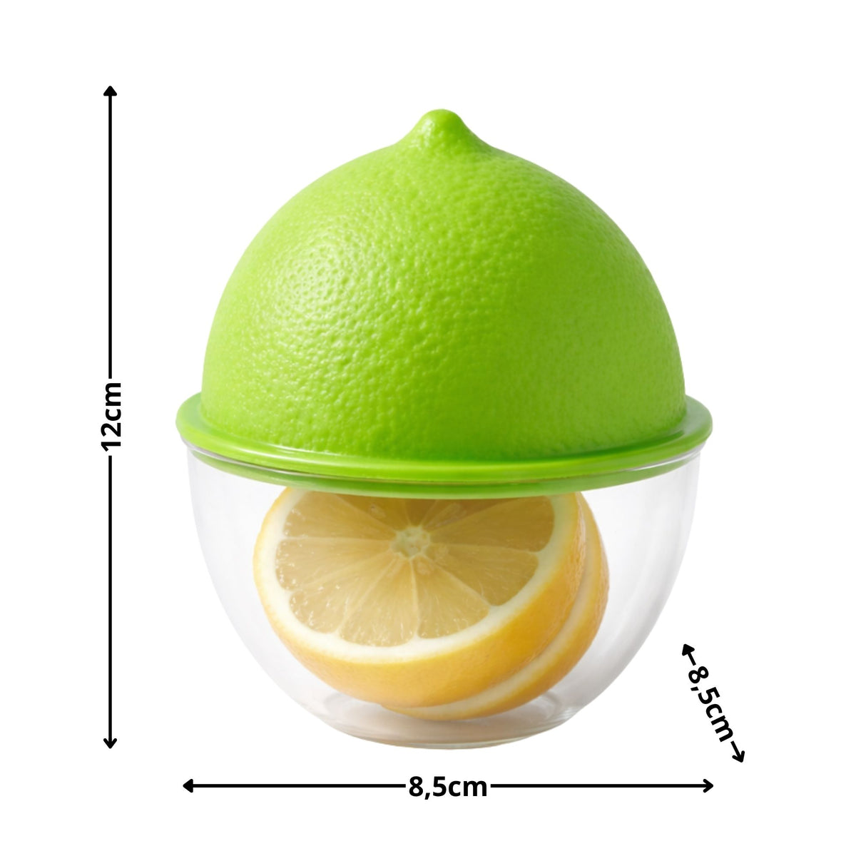Porta Limão com Tampa – Organizador para Geladeira e Cozinha, Conserva Frutas Frescas sem Odor
