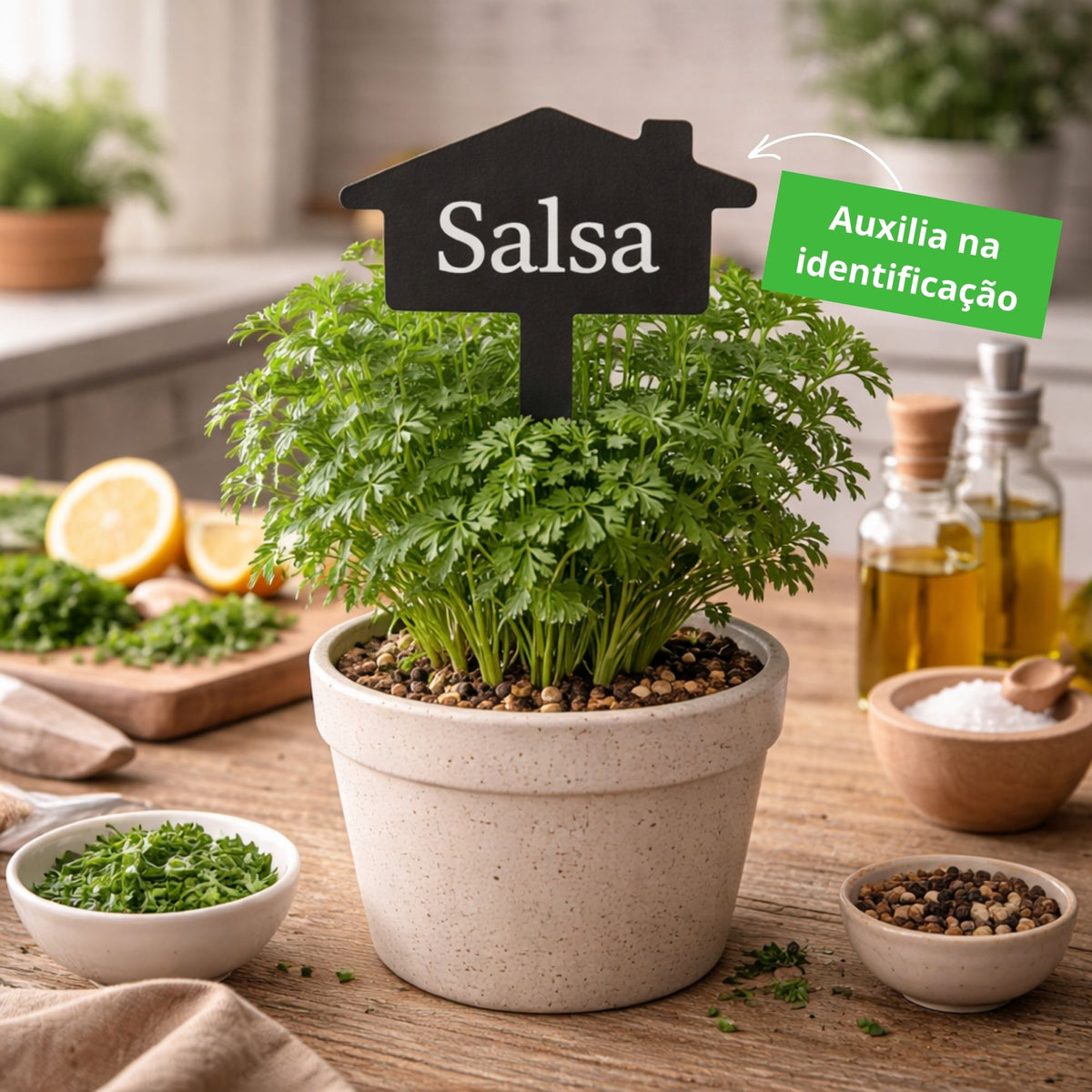 Plaquinha Aramada Salsa