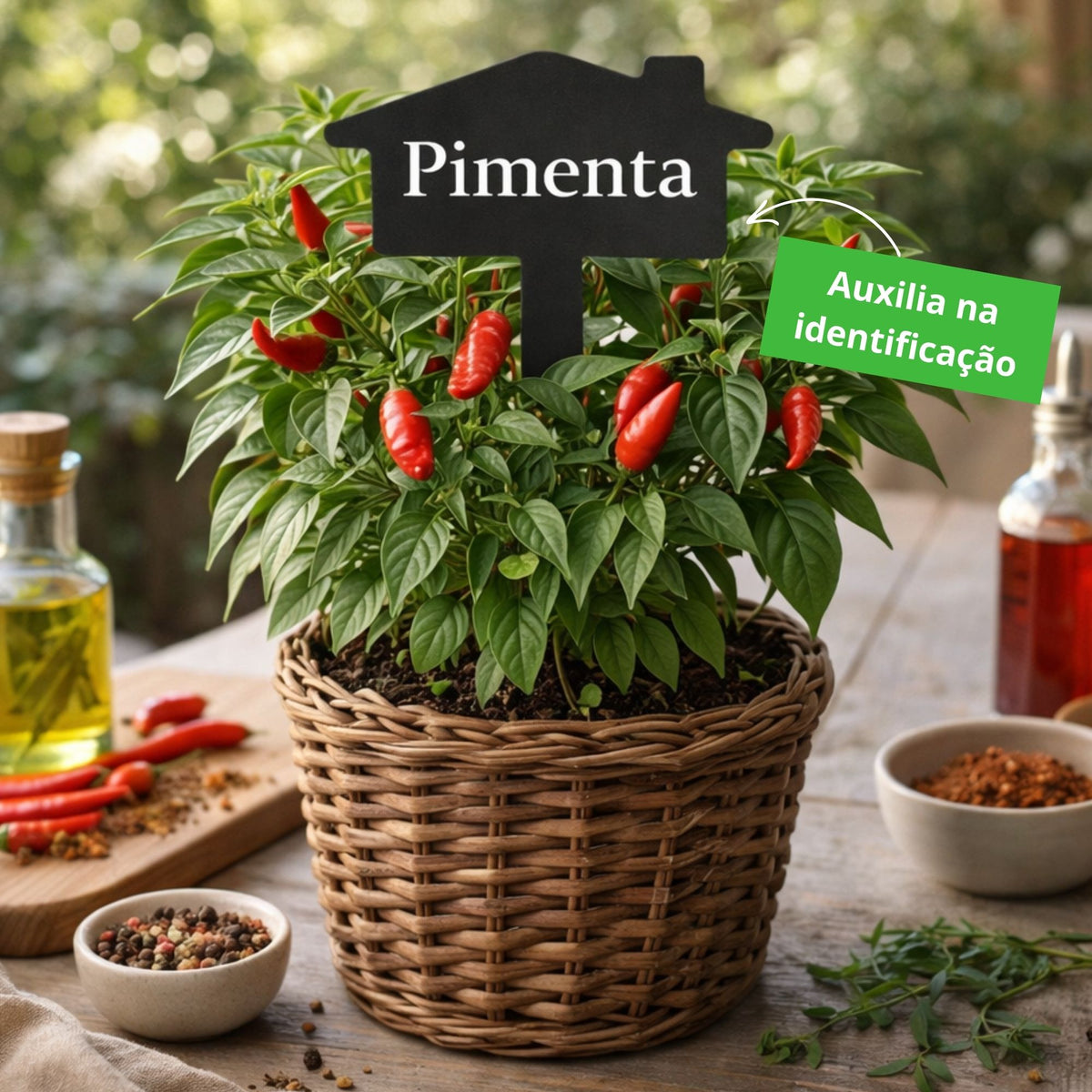 Plaquinha Aramada Pimenta