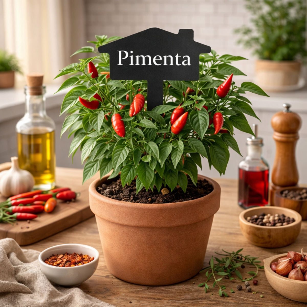 Plaquinha Aramada Pimenta