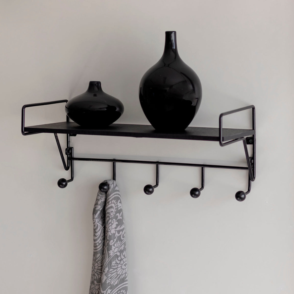 Prateleira Com Ganchos Decorativa