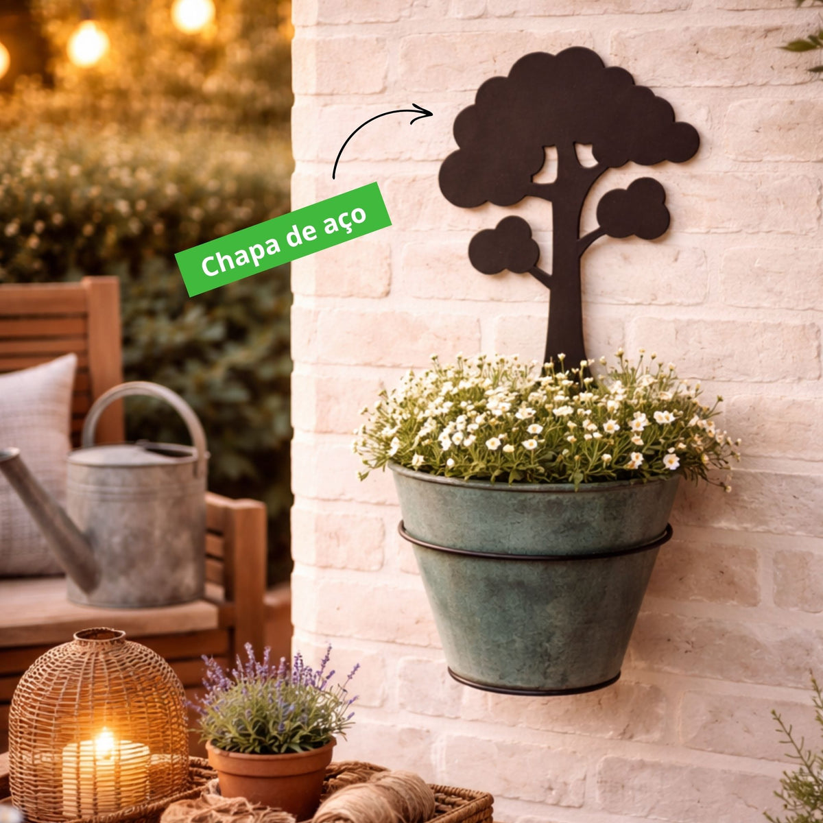Suporte para Vaso de Planta Árvore - Aramada