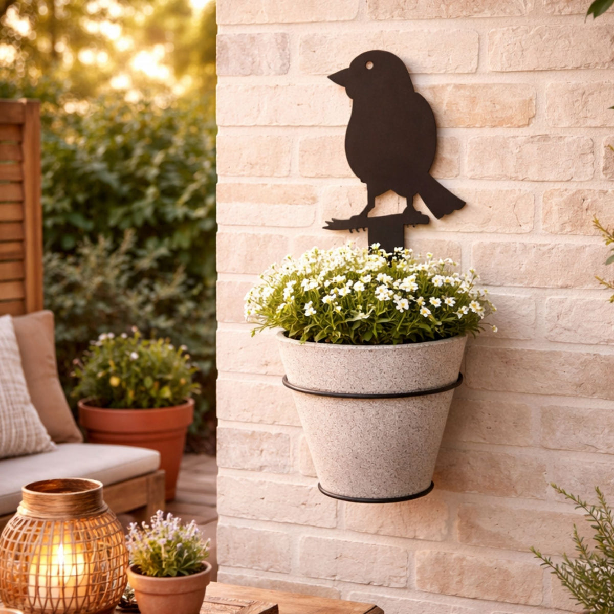 Suporte para Vaso de Planta Passarinho - Aramada
