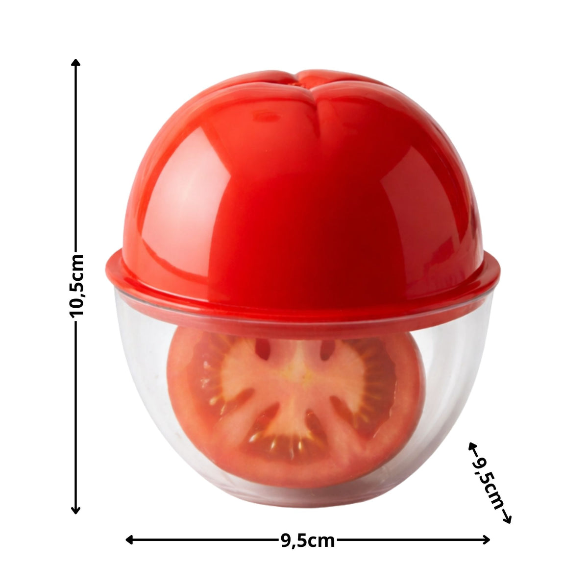 Porta Tomate com Tampa – Organizador para Geladeira e Cozinha, Conserva Alimentos Frescos sem Odor