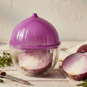 Porta Cebola com Tampa – Organizador para Geladeira e Cozinha, Conserva Alimentos sem Odor e Mais Frescos