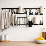 Cook Premium Organizador Aramado de Parede para Cozinha – Porta Temperos e Utensílios Kit 4