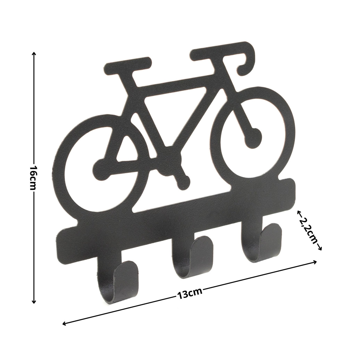 Gancho de Parede Bicicleta Fita Dupla Face 3M Porta Chaves Decorativo Bonés Chaves e Acessórios Aço