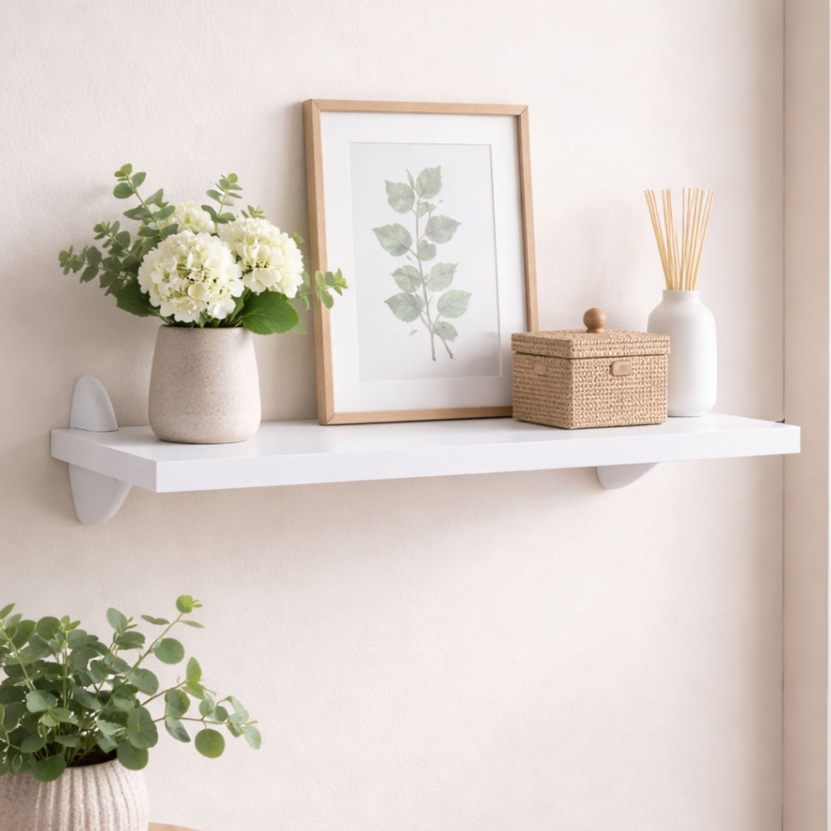 Prateleira de Parede Multiuso Decorativa 36cm – Organizador Moderno para Sala, Quarto, Cozinha, Banheiro e Escritório