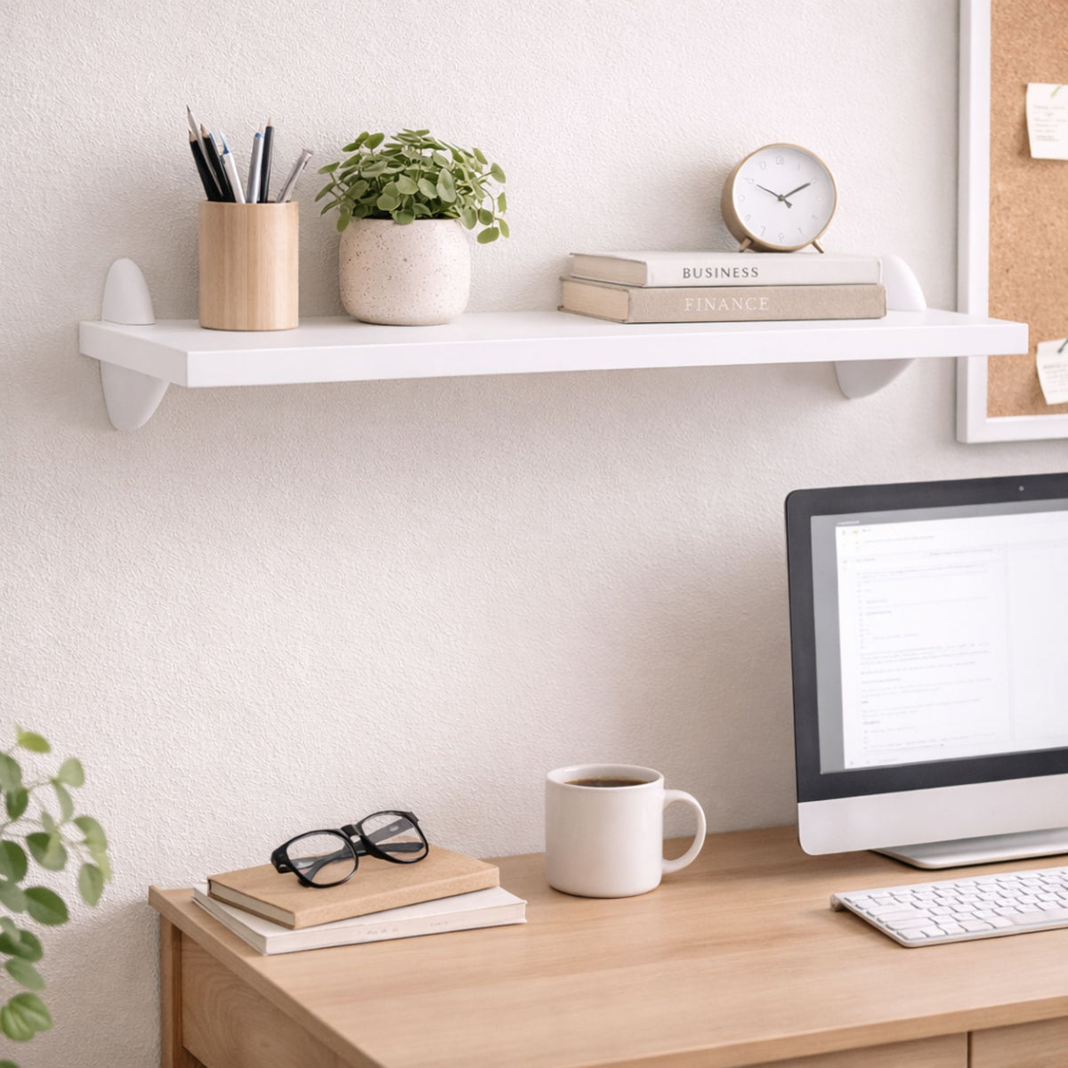 Prateleira de Parede Multiuso Decorativa 36cm – Organizador Moderno para Sala, Quarto, Cozinha, Banheiro e Escritório