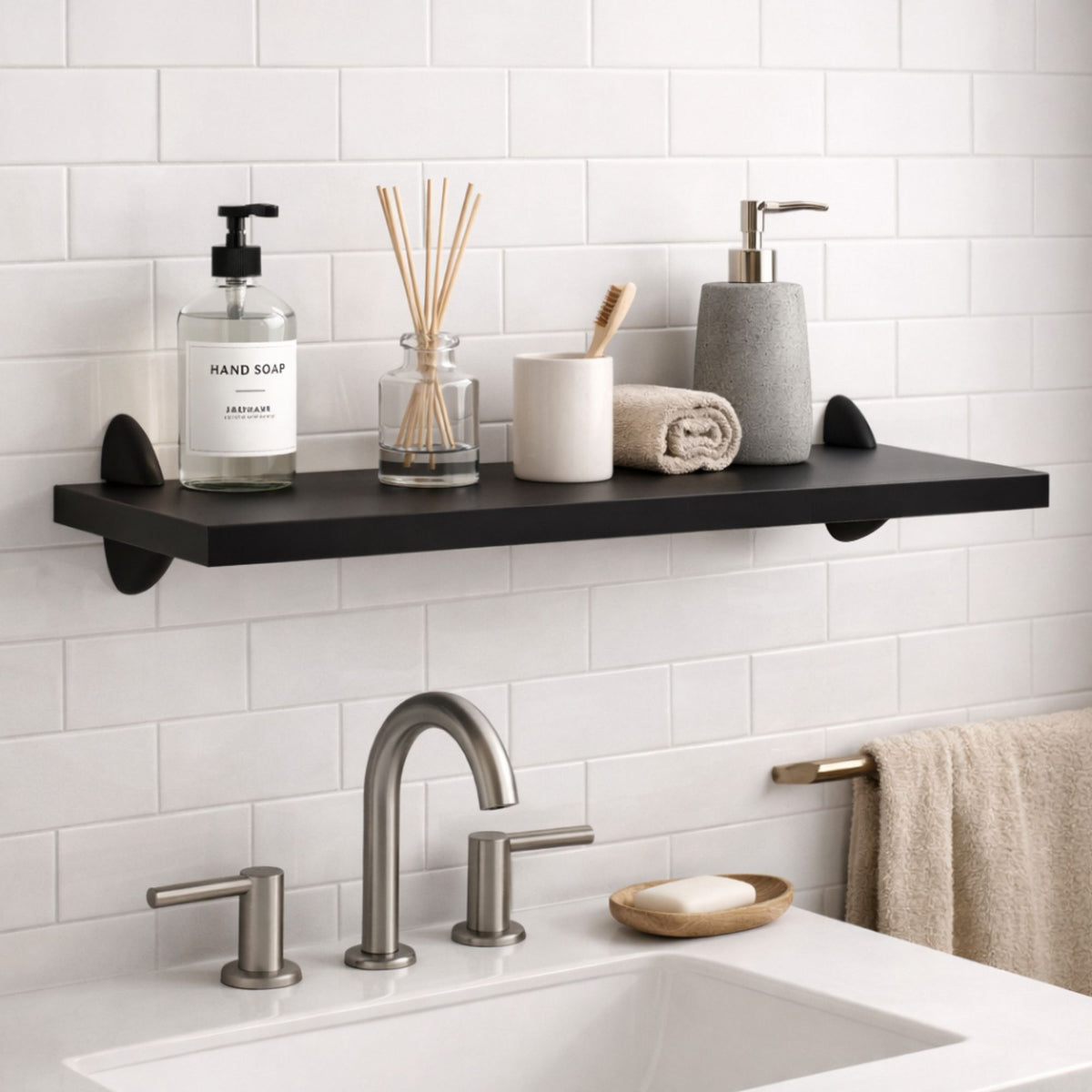 Prateleira de Parede Multiuso Decorativa 36cm – Organizador Moderno para Sala, Quarto, Cozinha, Banheiro e Escritório