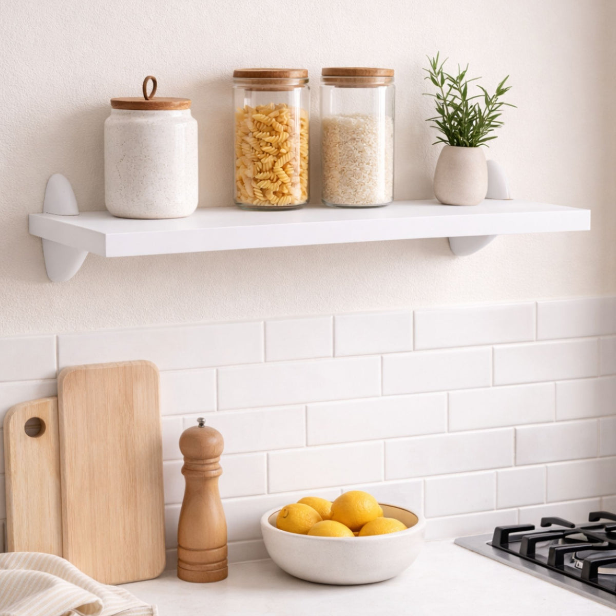 Prateleira de Parede Multiuso Decorativa 36cm – Organizador Moderno para Sala, Quarto, Cozinha, Banheiro e Escritório