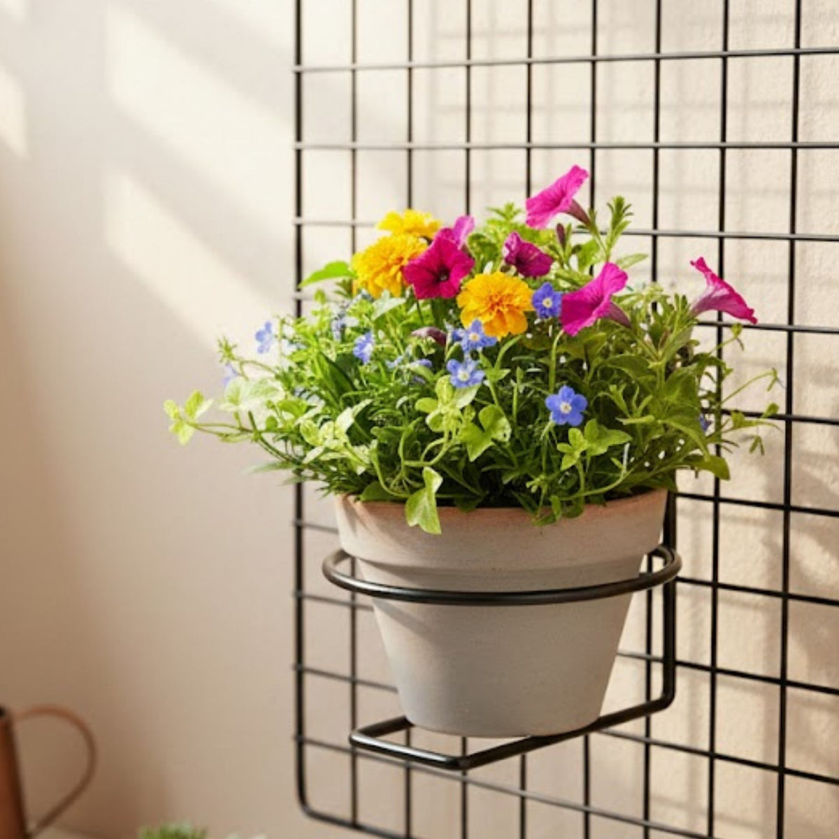 Suporte para Vaso Redondo 14cm em Aço Aramado – Base Decorativa para Plantas e Jardim Vertical