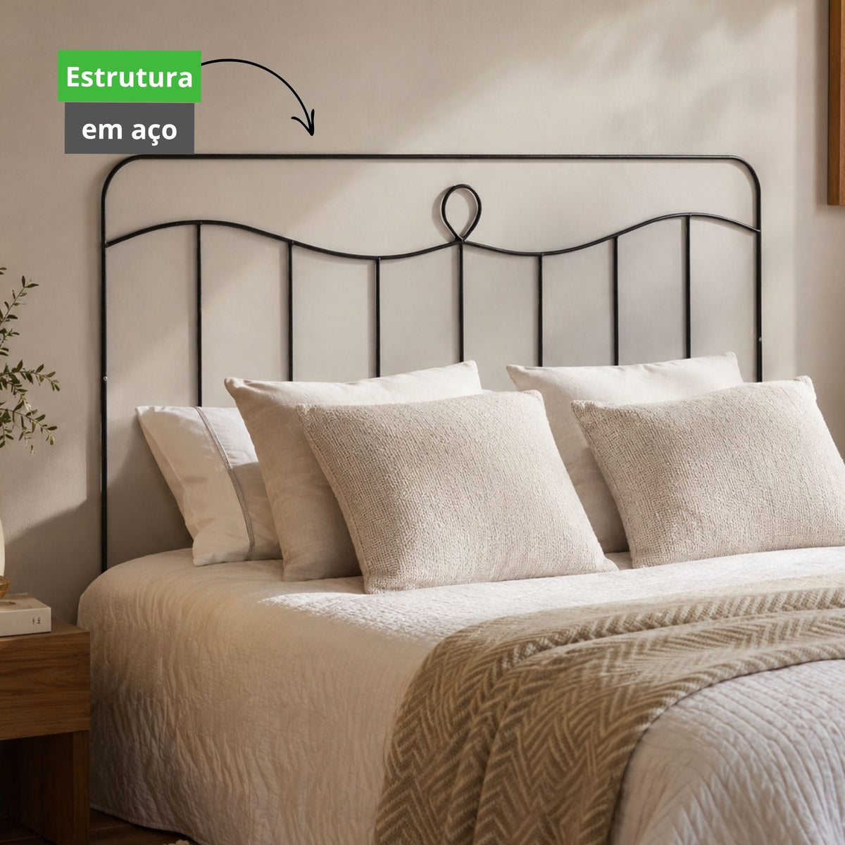 Cabeceira de Cama Casal Aramado 140cm Vitória