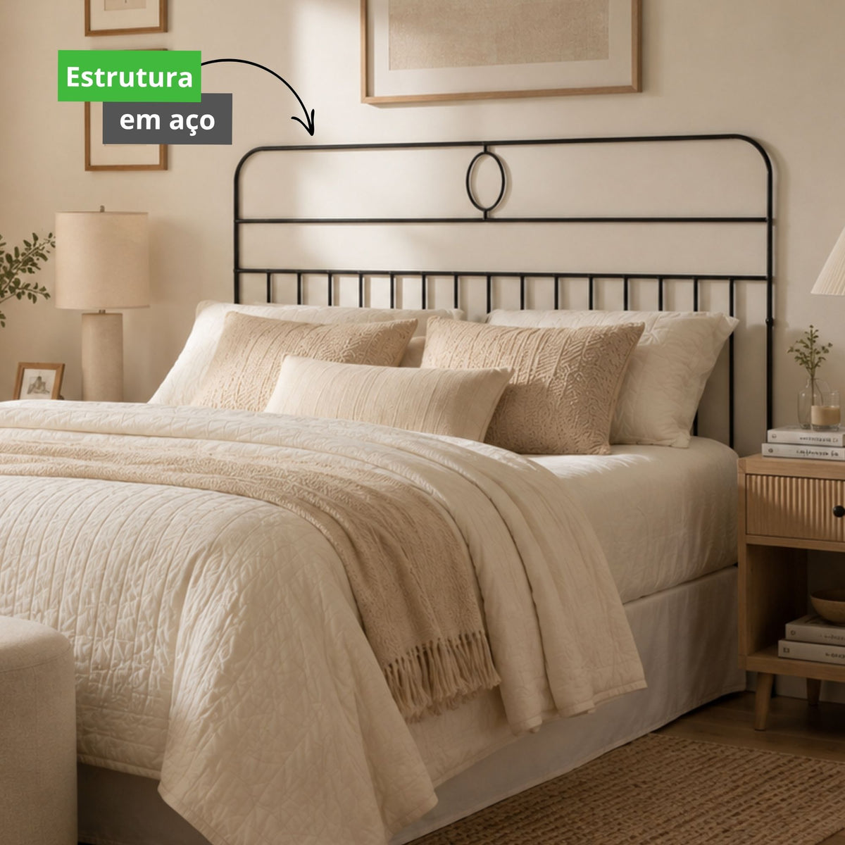 Cabeceira de Cama Casal Aramado 140cm Blumenau