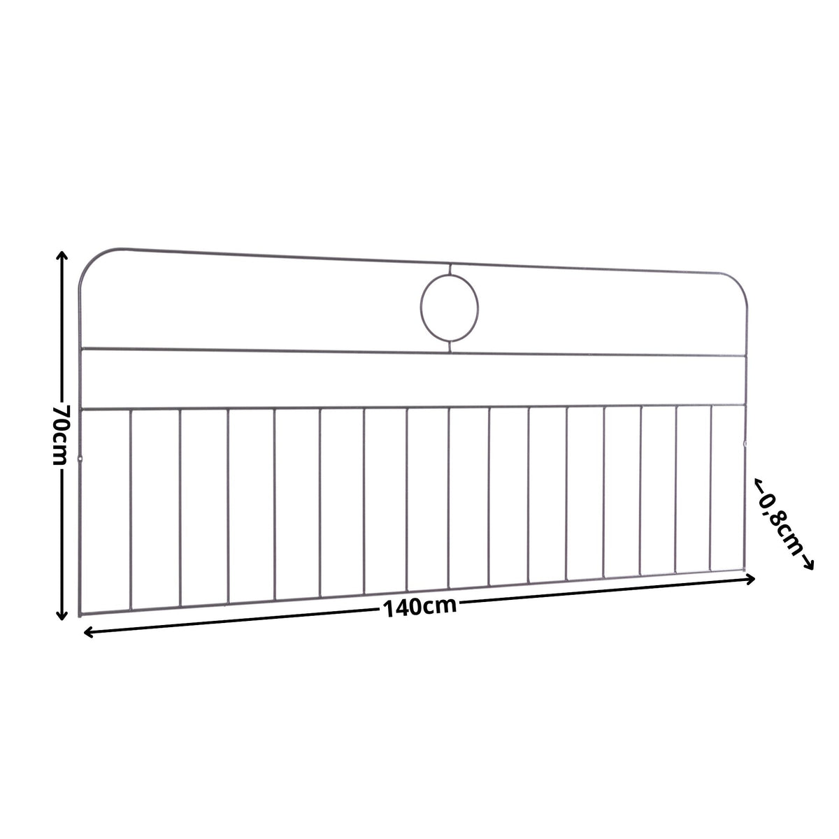 Cabeceira de Cama Casal Aramado 140cm Blumenau