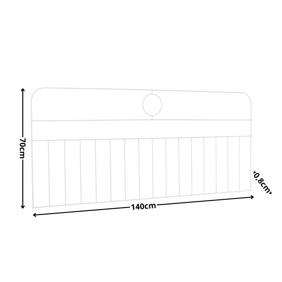 Cabeceira de Cama Casal Aramado 140cm Blumenau