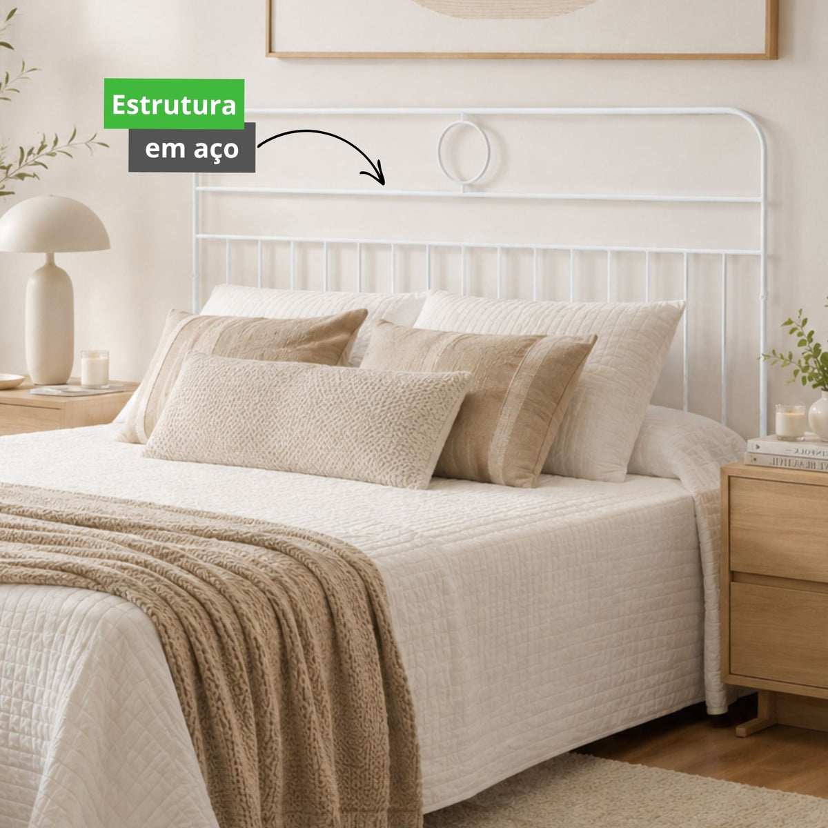 Cabeceira de Cama Casal Aramado 140cm Blumenau