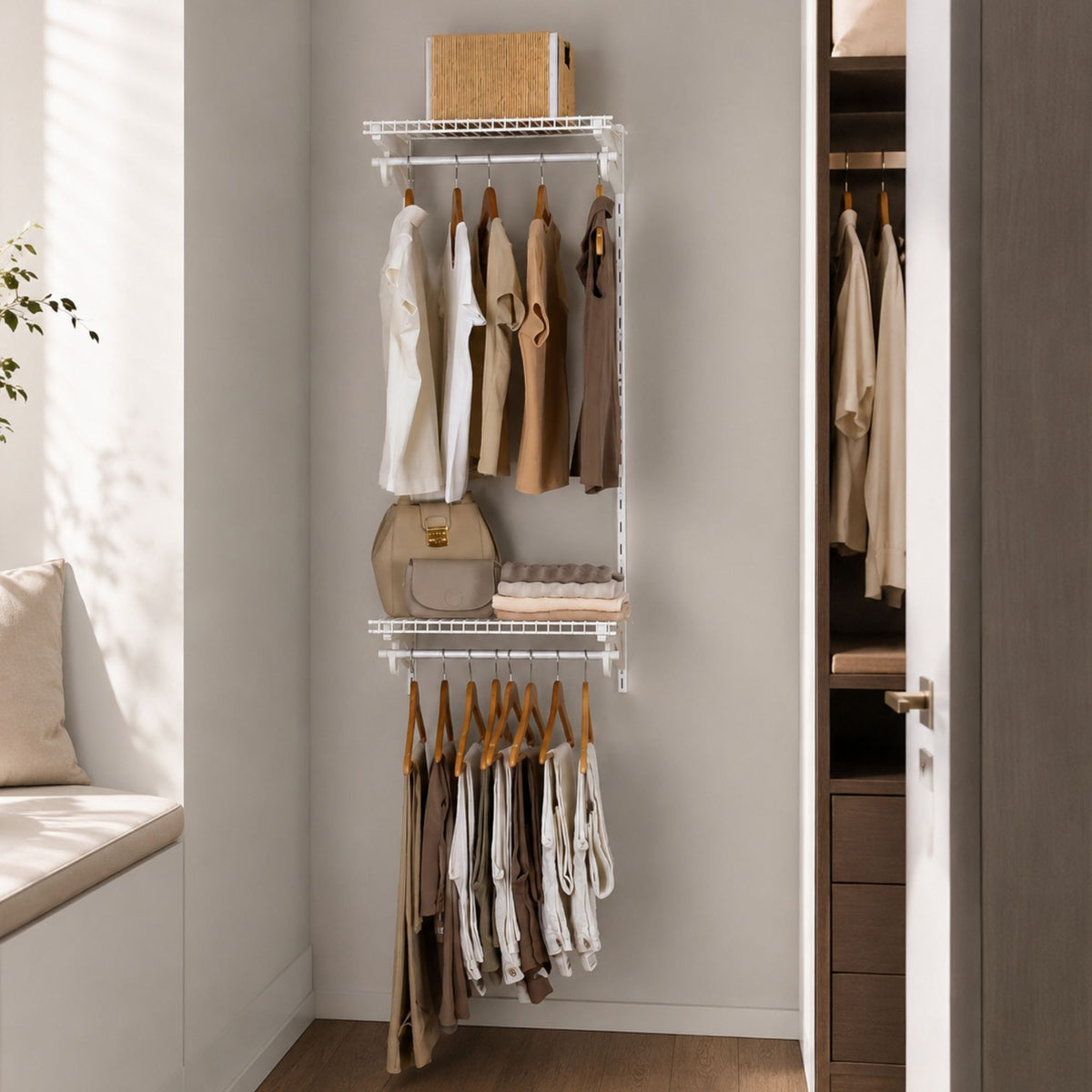 Armário Multiuso Pequeno Closet Aberto Parede Aramado kit 6