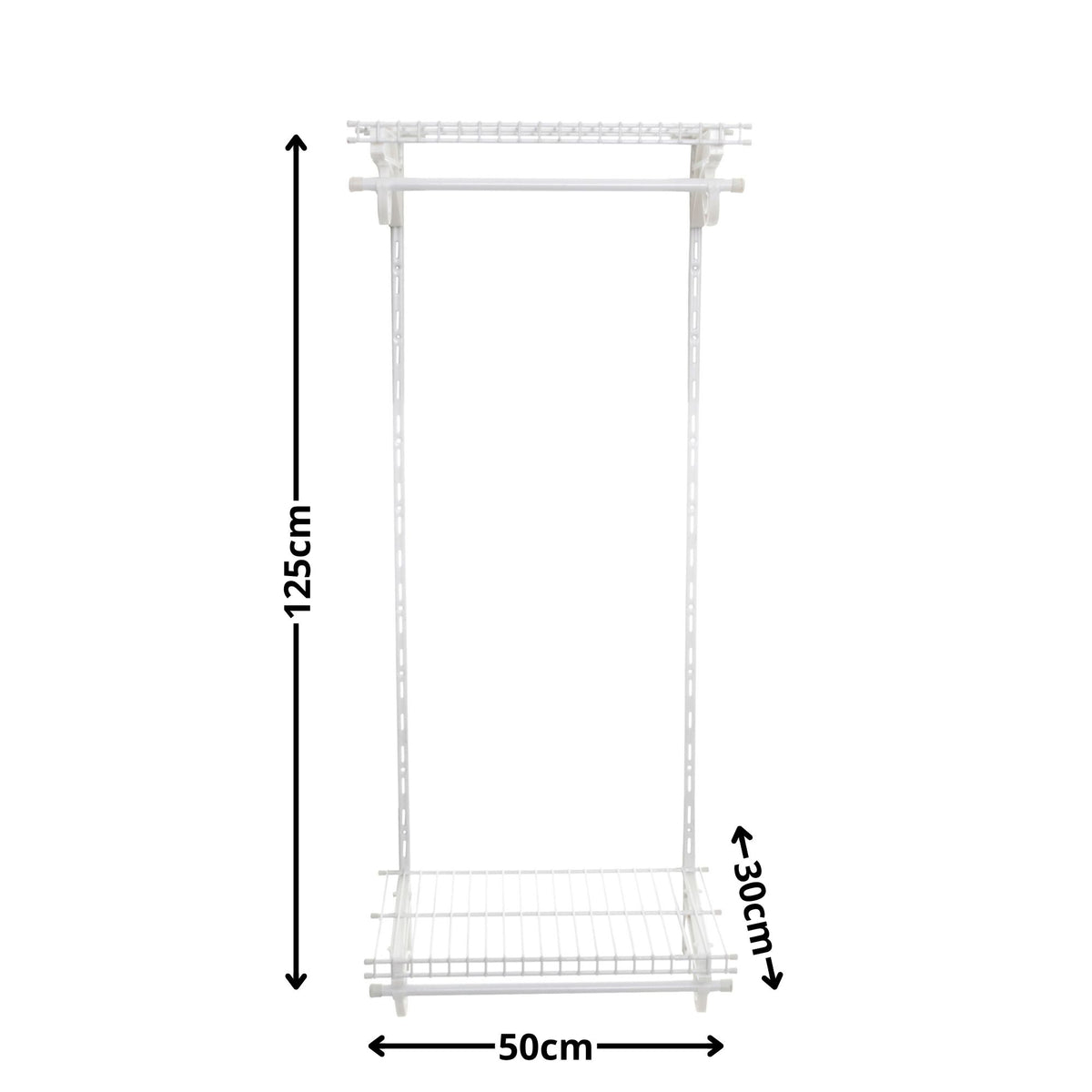 Armário Multiuso Pequeno Closet Aberto Parede Aramado kit 6