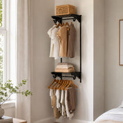Armário Multiuso Pequeno Closet Aberto Parede Aramado kit 6