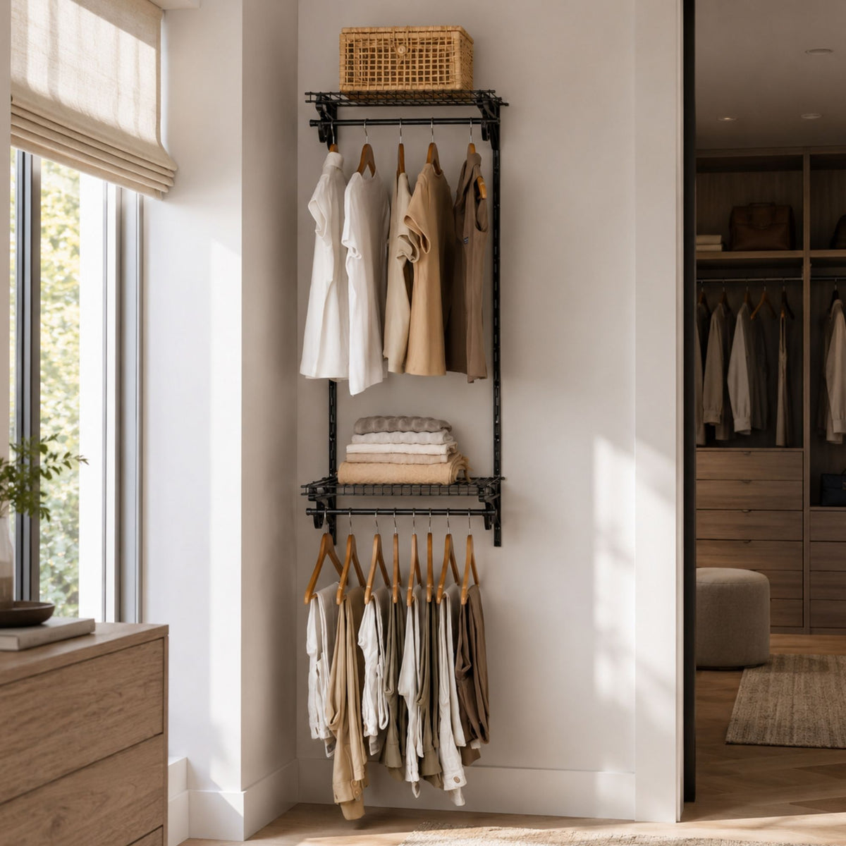 Armário Multiuso Pequeno Closet Aberto Parede Aramado kit 6