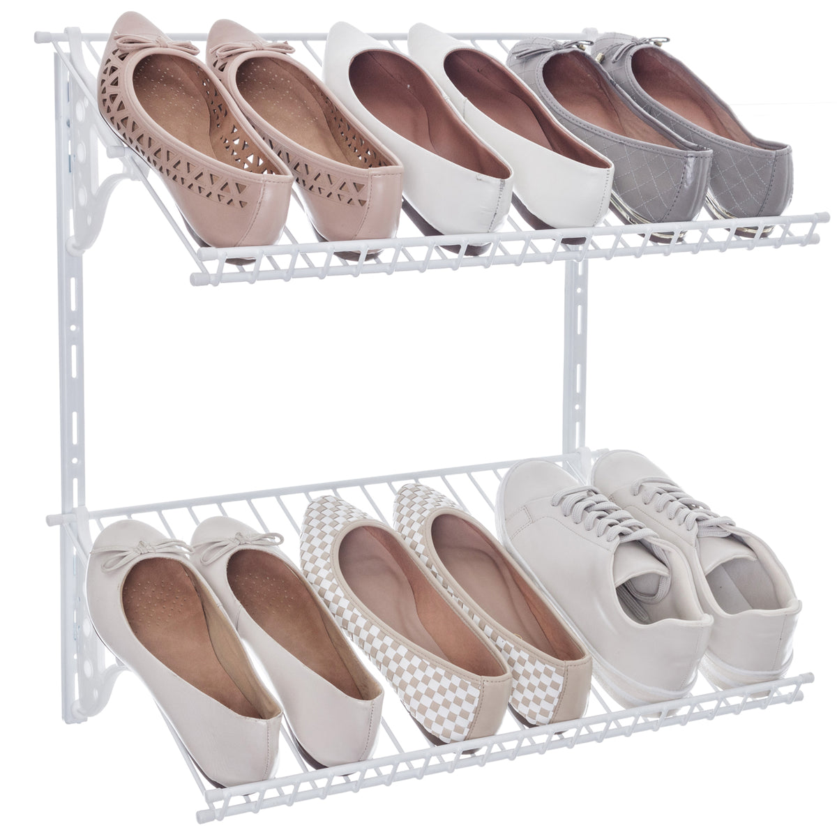 Sapateira Vertical Parede Pequena Aramado 6 Pares 50cm