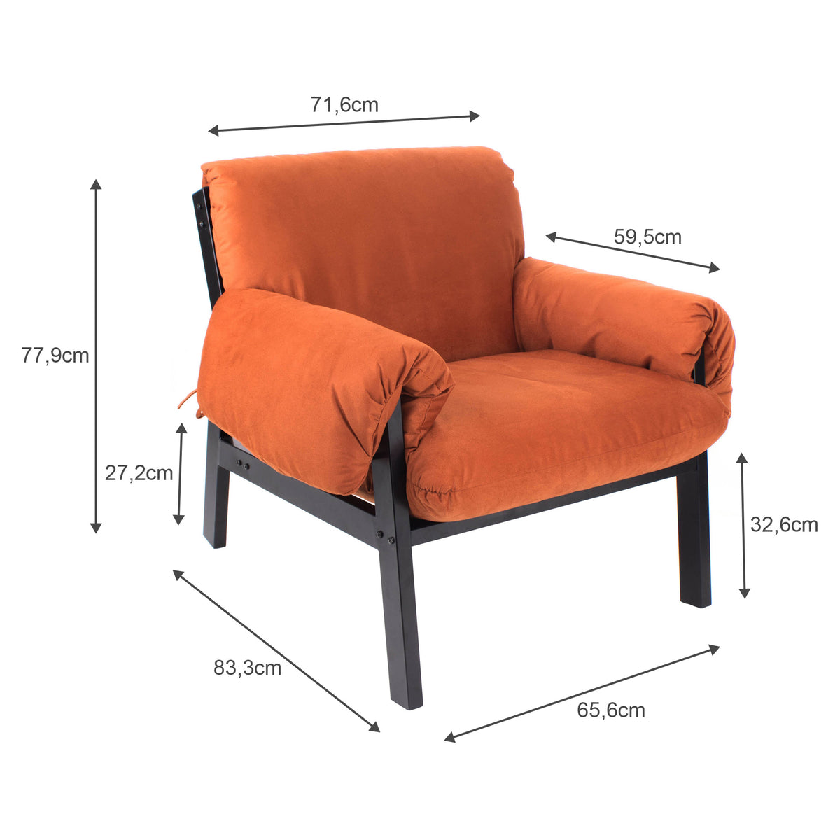 Poltrona Decorativa Reforçada Design Luxo Consultório Nona