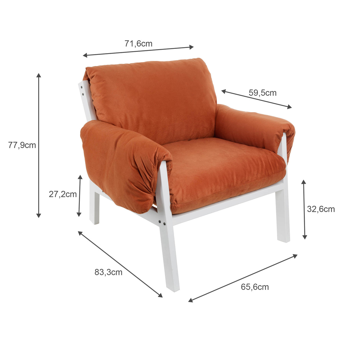 Poltrona Decorativa Reforçada Design Luxo Consultório Nona