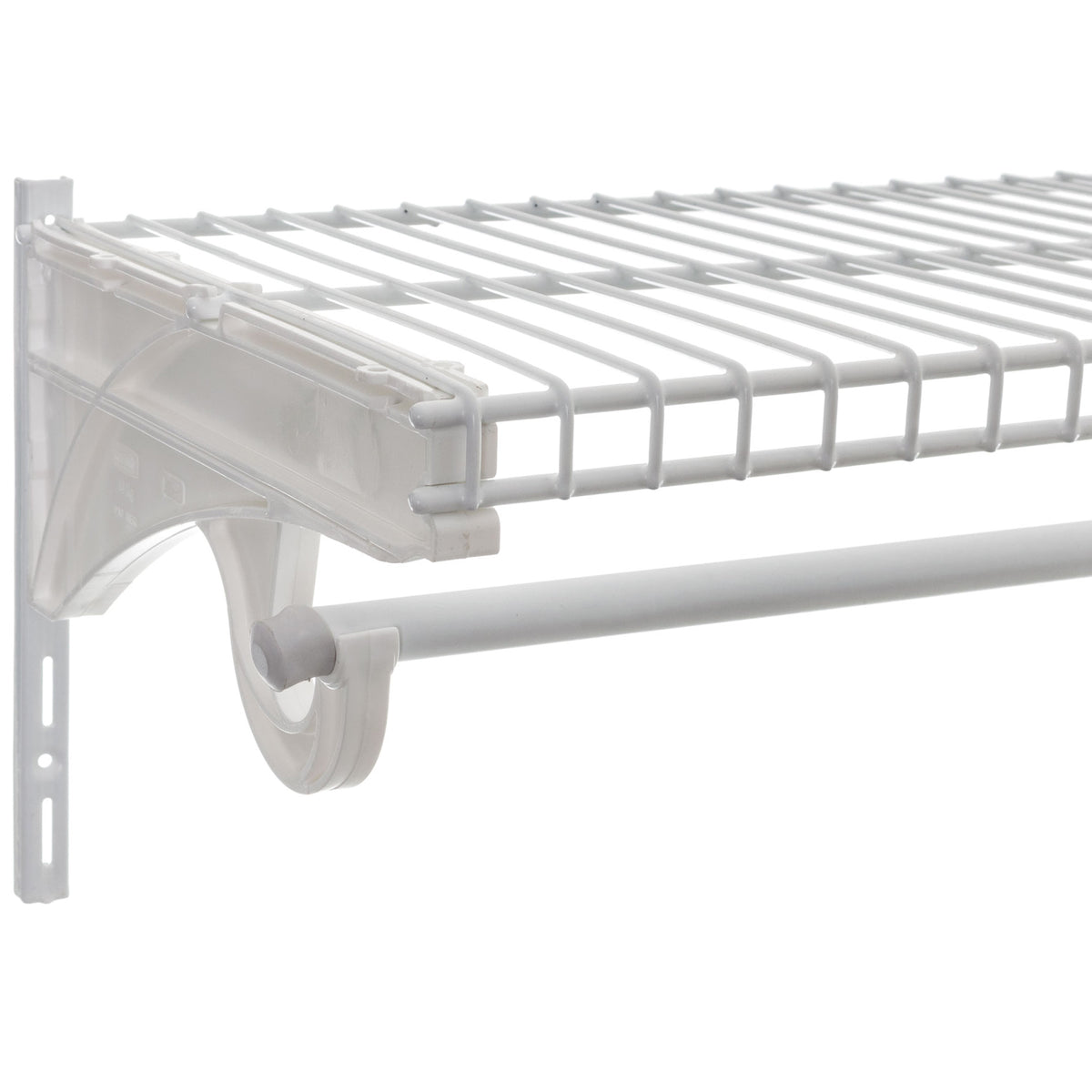 Prateleiras de Parede para Quarto com Suporte Cabideiro e Trilho