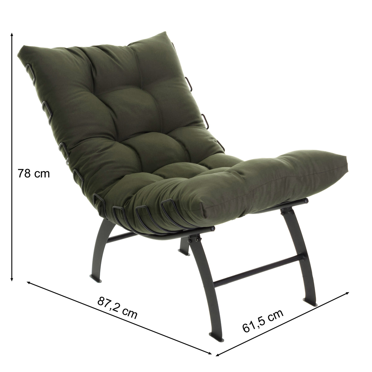 Poltrona Decorativa Aramada Comfort