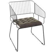 Cadeira de Jantar Design Industrial Aço Aramado Country
