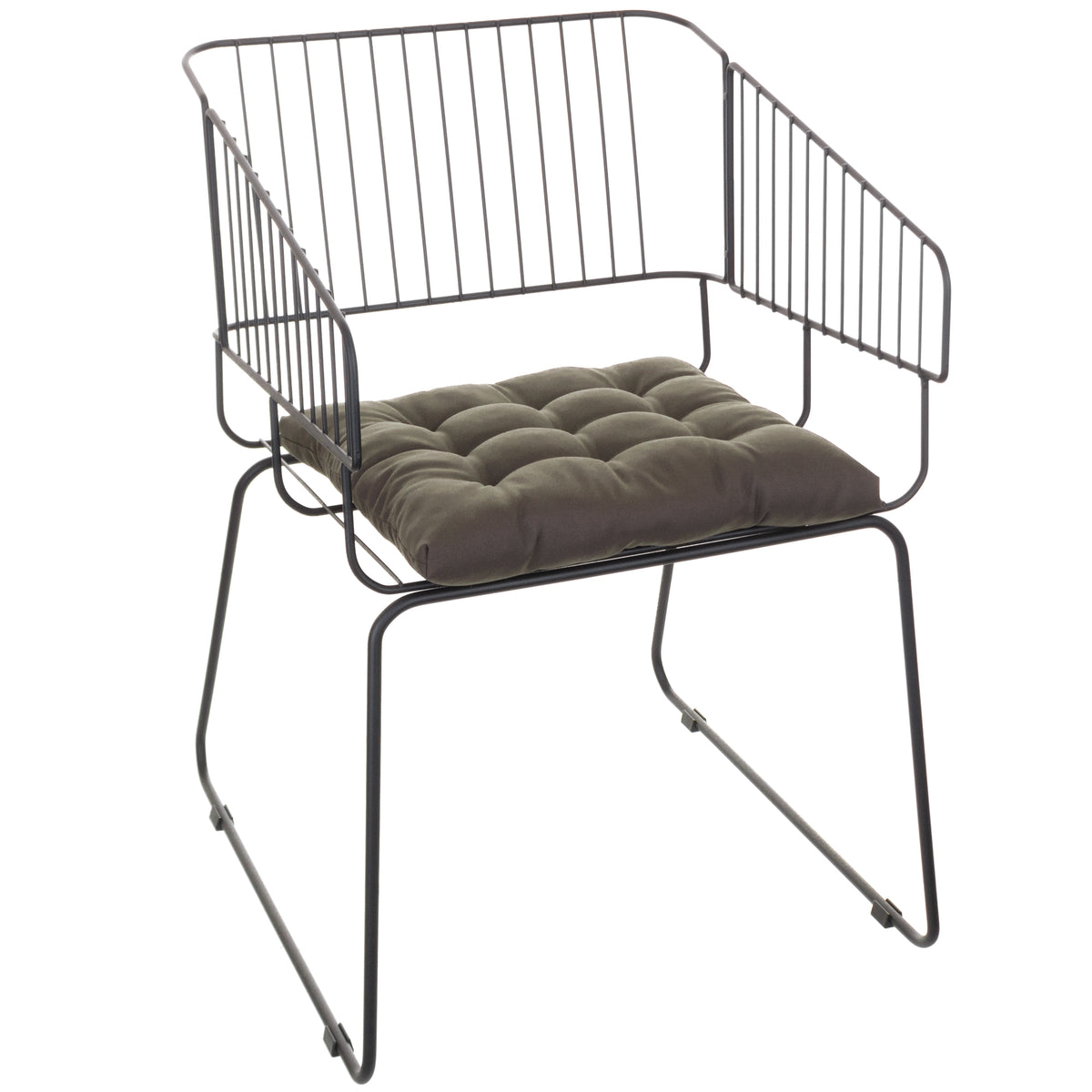 Cadeira de Jantar Design Industrial Aço Aramado Country