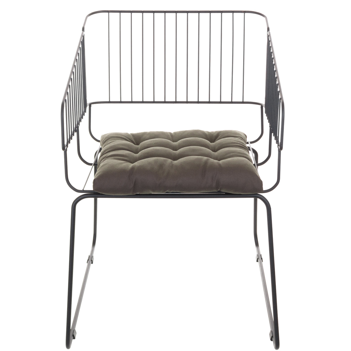 Cadeira de Jantar Design Industrial Aço Aramado Country