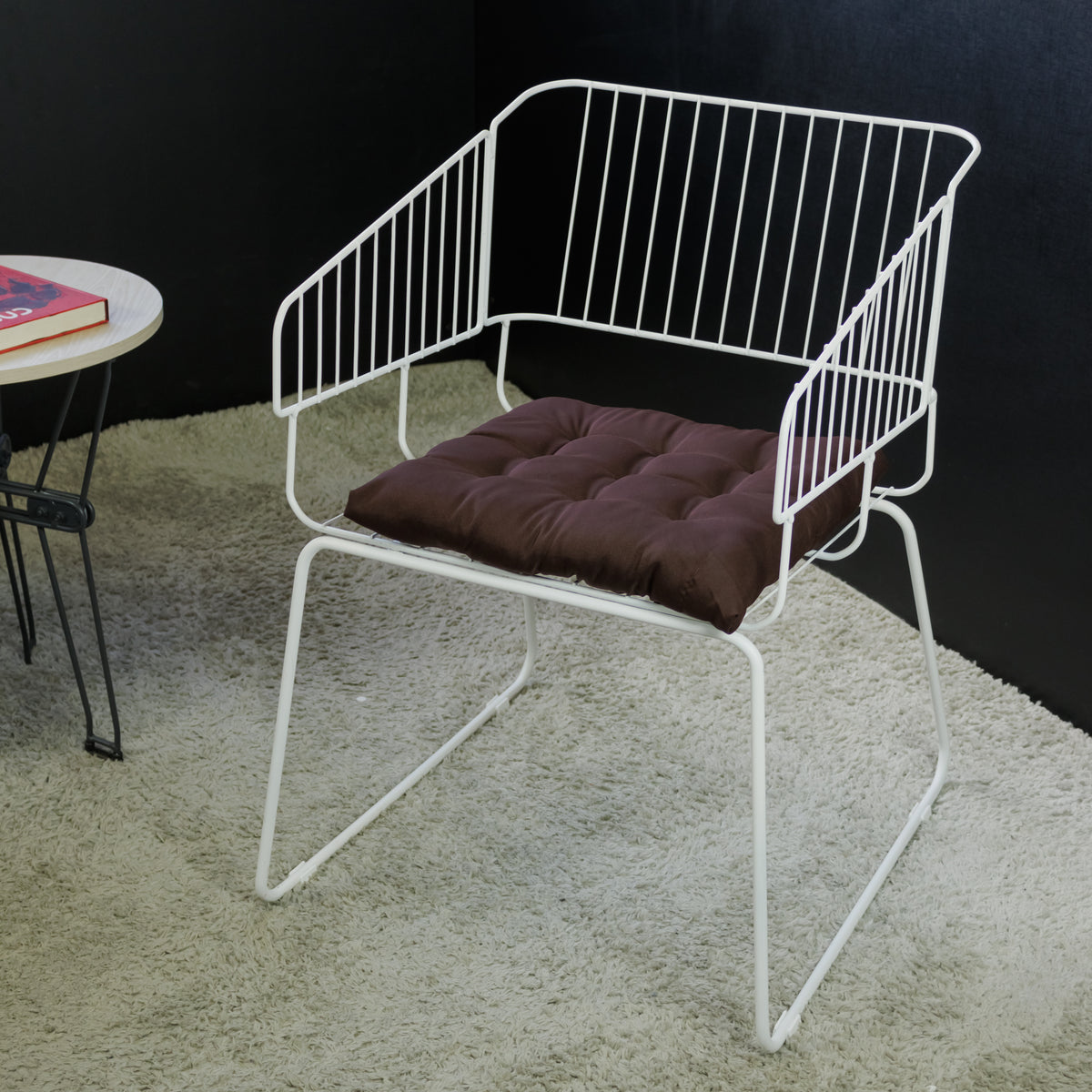 Cadeira de Jantar Design Industrial Aço Aramado Country