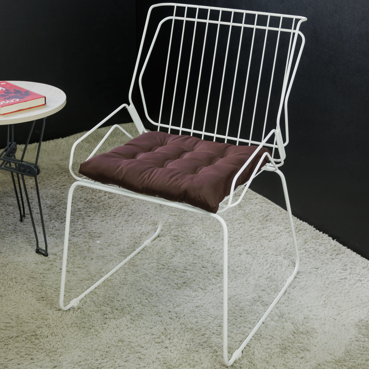 Cadeira de Jantar Design Industrial Aço Aramado Tron