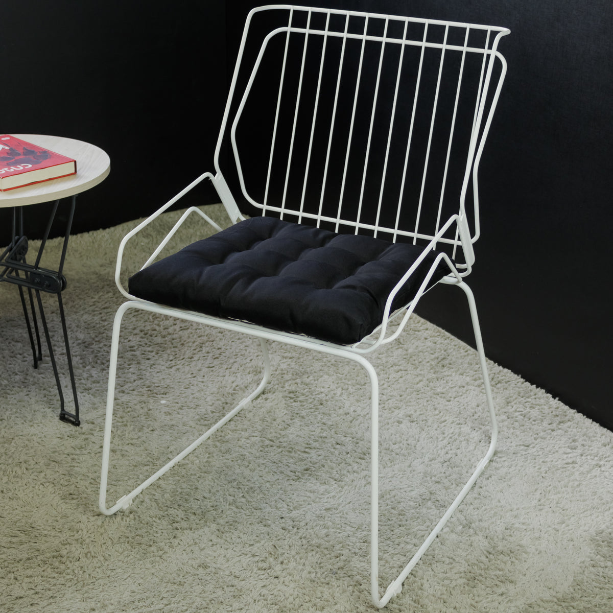 Cadeira de Jantar Design Industrial Aço Aramado Tron