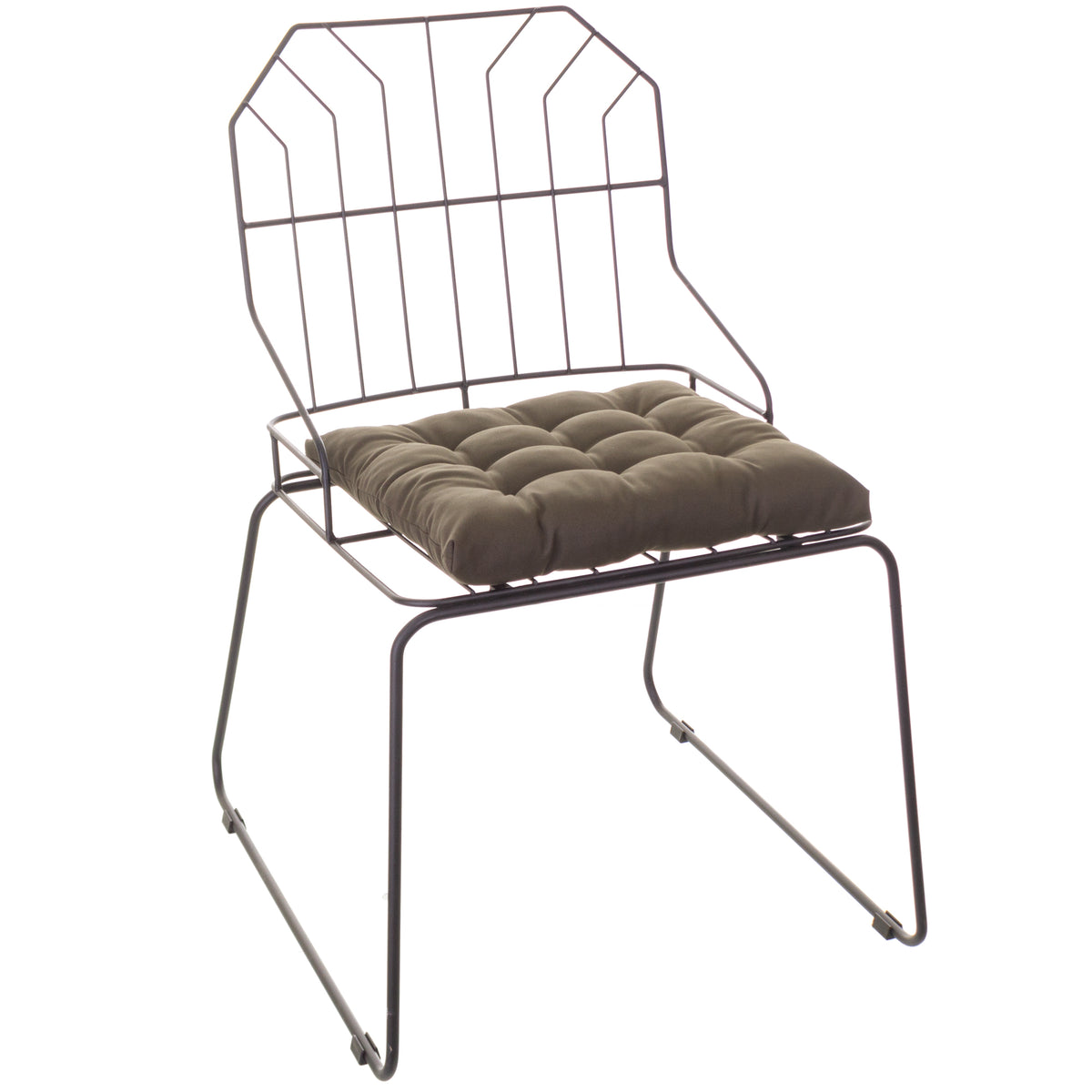Cadeira de Jantar Top Design Industrial Aço Aramado Jovi